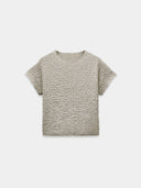 Grey structured t-shirt top