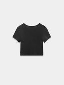 Black crop t-shirt