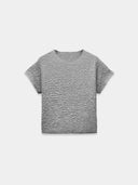 Beige structured t-shirt top