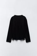 Sweater with a subtle front seam