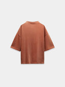 Light Grey Cozy Chic 3/4 Sleeve Relaxed Cotton Tee