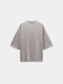 Light Grey Cozy Chic 3/4 Sleeve Relaxed Cotton Tee