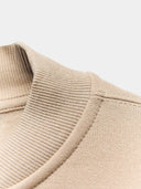 Beige sweater with zipper