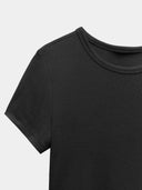 Black crop t-shirt