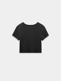 Black crop t-shirt