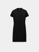 Black high neck T-shirt mini dress