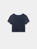 Black crop t-shirt
