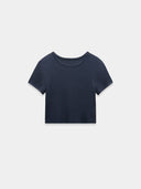 Black crop t-shirt