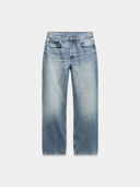 Mid-rise jeans with straight-leg