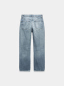 Mid-rise jeans with straight-leg