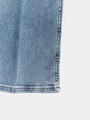 Jeans with a flared silhouette and a high-waisted design