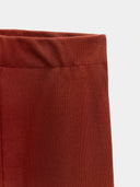 Burgundy high waist straight legging