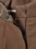Brown high waisted linen short