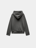 Grey hooded sweatshirt