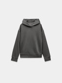 Grey hooded sweatshirt