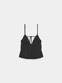 Embroidered Elegance Top Black
