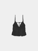 Embroidered Elegance Top Black