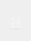 Embroidered Elegance Top White