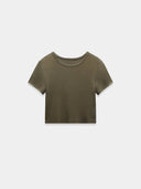 Black crop t-shirt