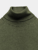 Green turtleneck short sleeve