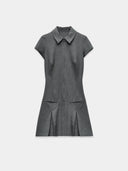 Grey Charm Polo Dress