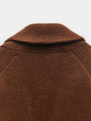 Knit Comfort Turn-Up Sleeve Coat