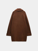 Knit Comfort Turn-Up Sleeve Coat