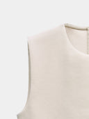 Natural high neck top
