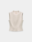 Natural high neck top