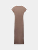 Natural long t-shirt dress