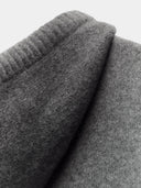Oversized hooded  knit pullover