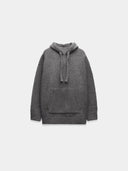 Oversized hooded  knit pullover