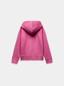 Pink hooded sweatshirt