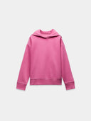 Pink hooded sweatshirt