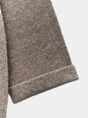 ScarfAccented Knit Cocoon Coat