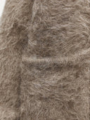 Short Coat Knitted with an Alpaca Blend