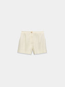 White Linen Shorts