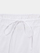 White Linen Short with tie