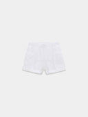 White Linen Short with tie