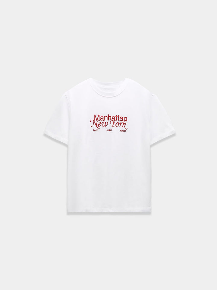 White T-shirt with print
