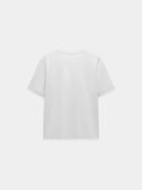 Grey structured t-shirt top
