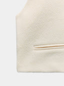 White cropped gillet