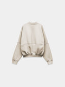 White sweater with zipper