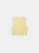 Yellow crop top