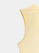 Yellow crop top